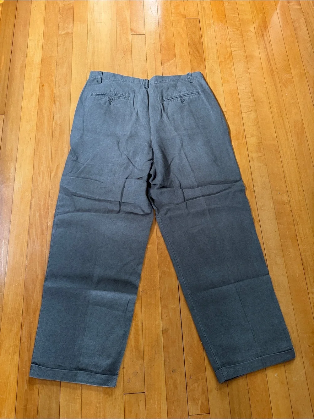 J.Crew Men's Relaxed Fit fatigue green  Linen pants size 36